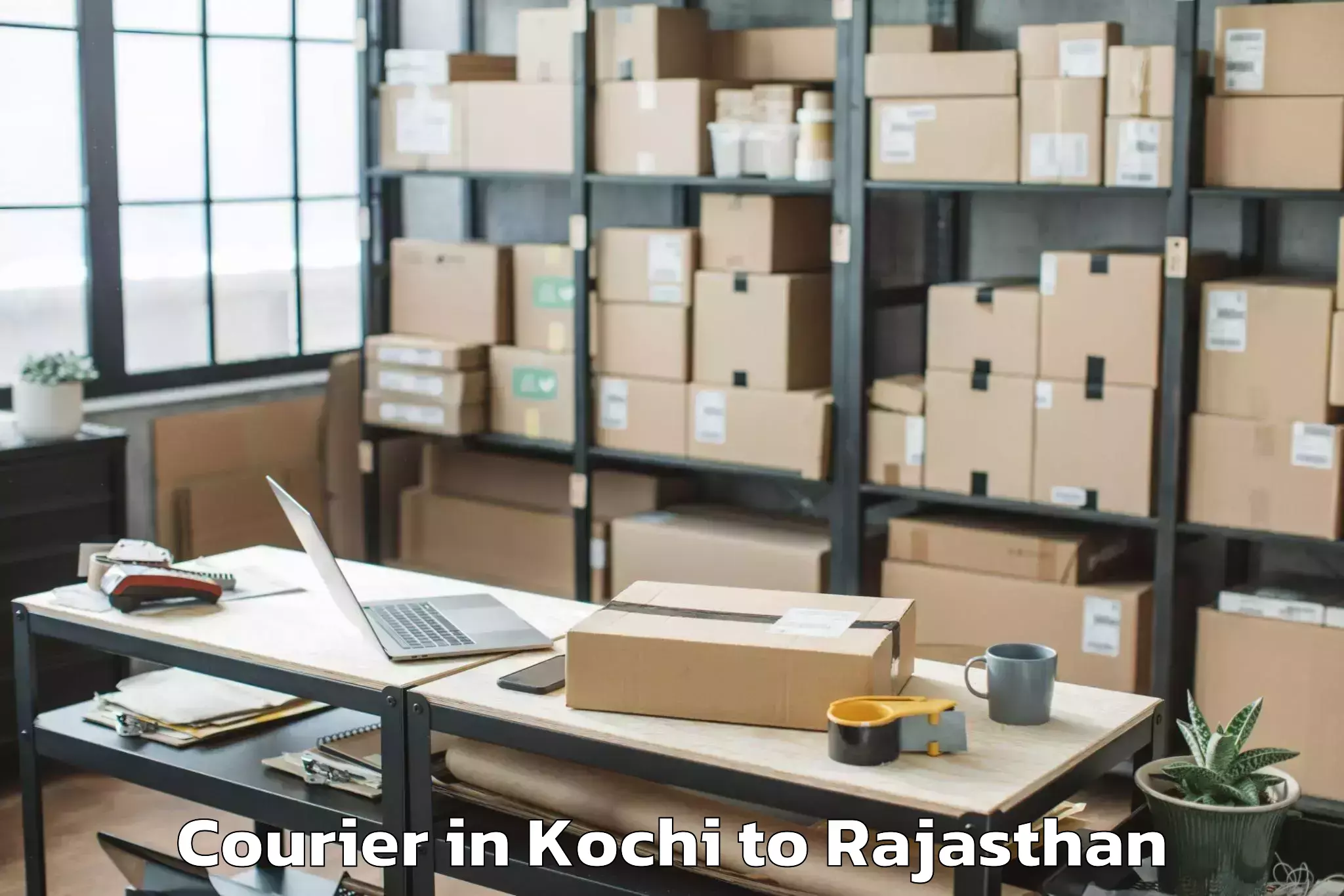 Easy Kochi to Dungarpur Courier Booking